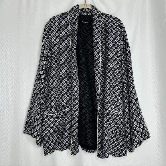 The Kooples black geo print kimono - Picture 1 of 8